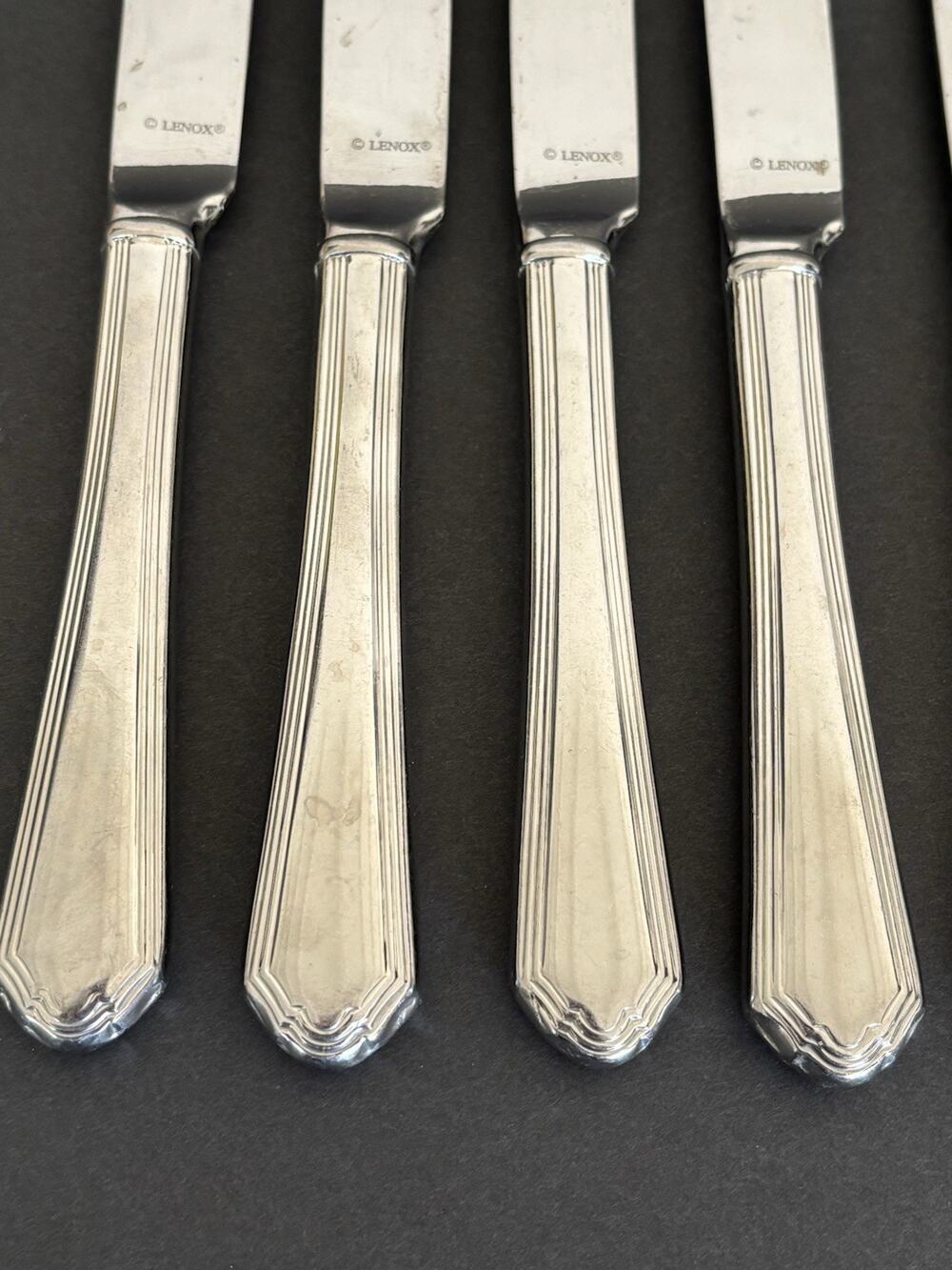 LENOX Stainless Steel 6 Piece Lot Butter Knives Knife